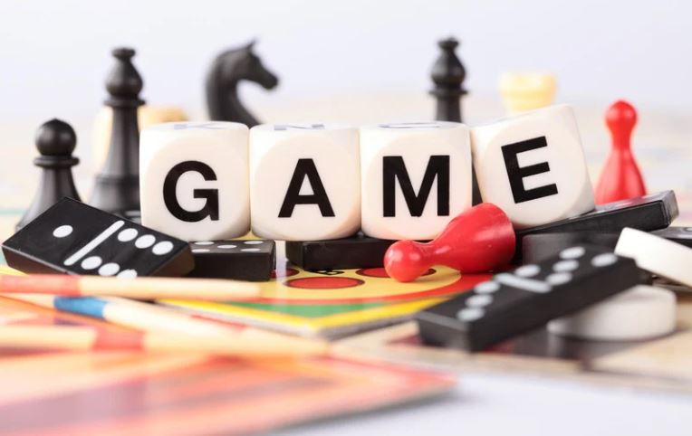 Picture showing various board game items