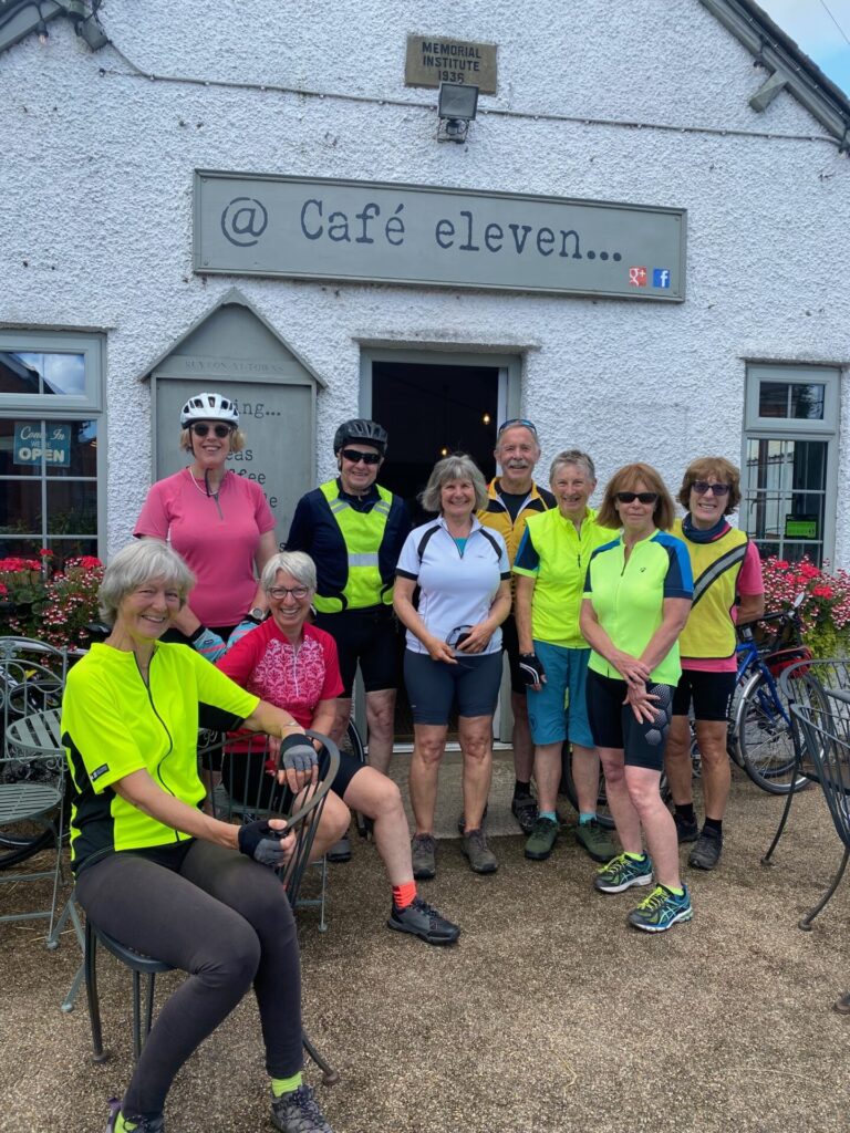 Another tea break for the cycling group!