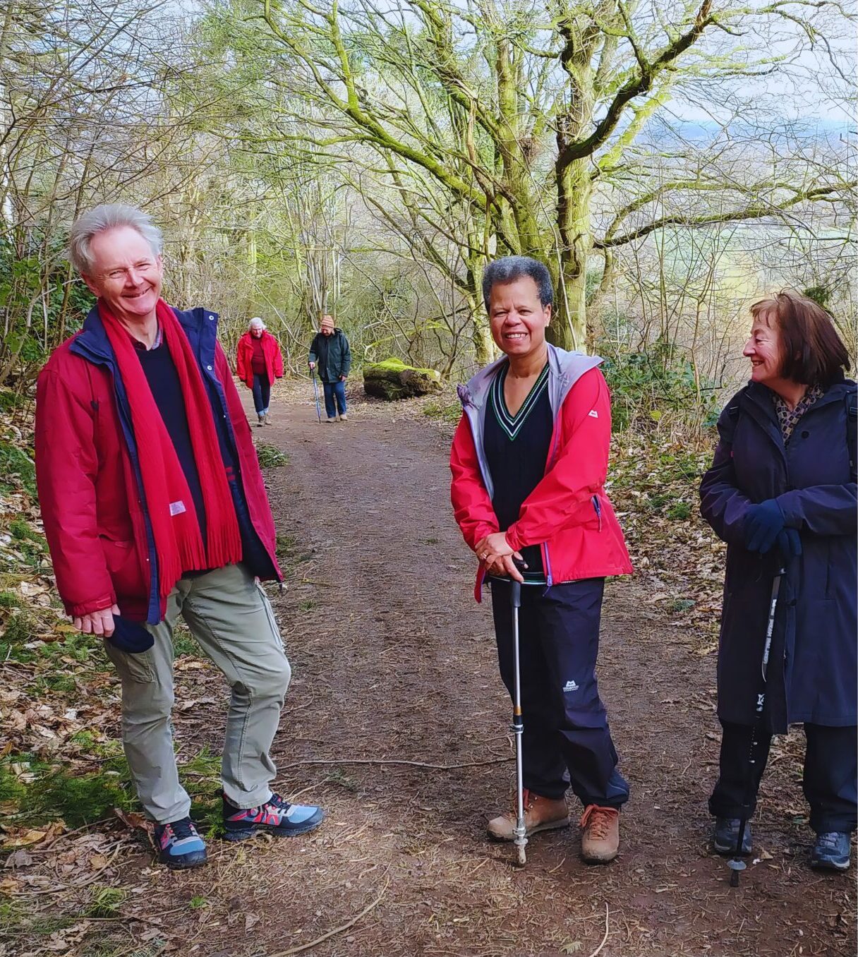 Pontesbury u3a short walking group on Earls Hill