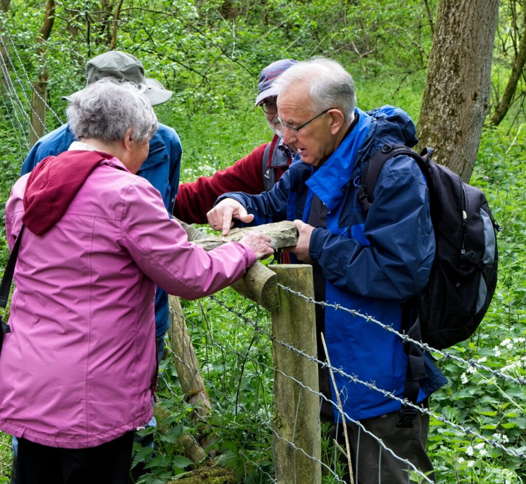 Pontesbury u3a Geology Group on a field trip